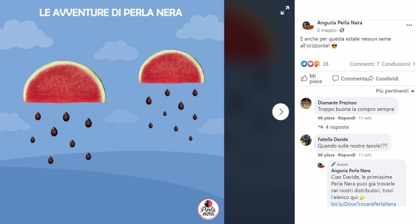 Perla Nera - Interazione con la community online